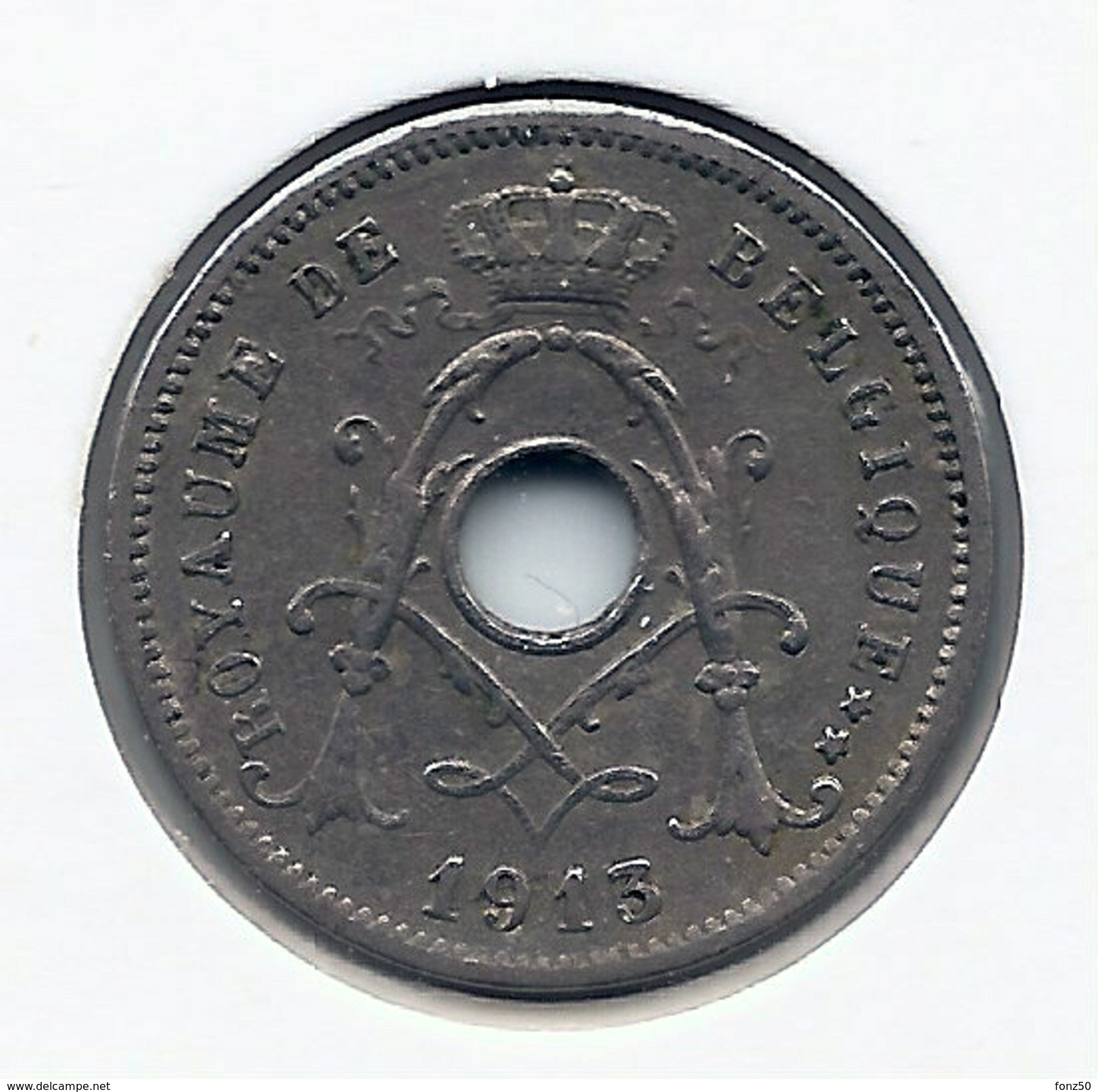 ALBERT I * 5 Cent 1913 Frans * Nr 8307 - 5 Cents