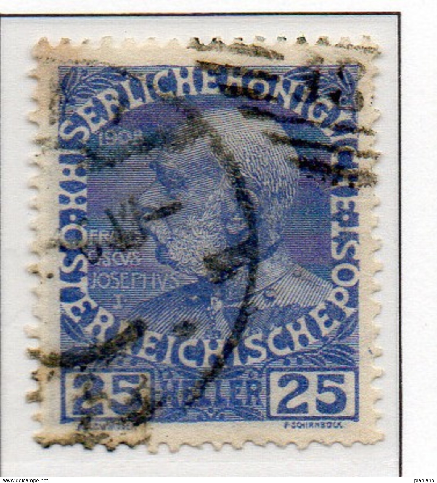 PIA - AUS - 1908-13 : 60° Anniversario Del Regno Dell' Imperatore Francesco Giuseppe I°  - (Yv 109) - Used Stamps