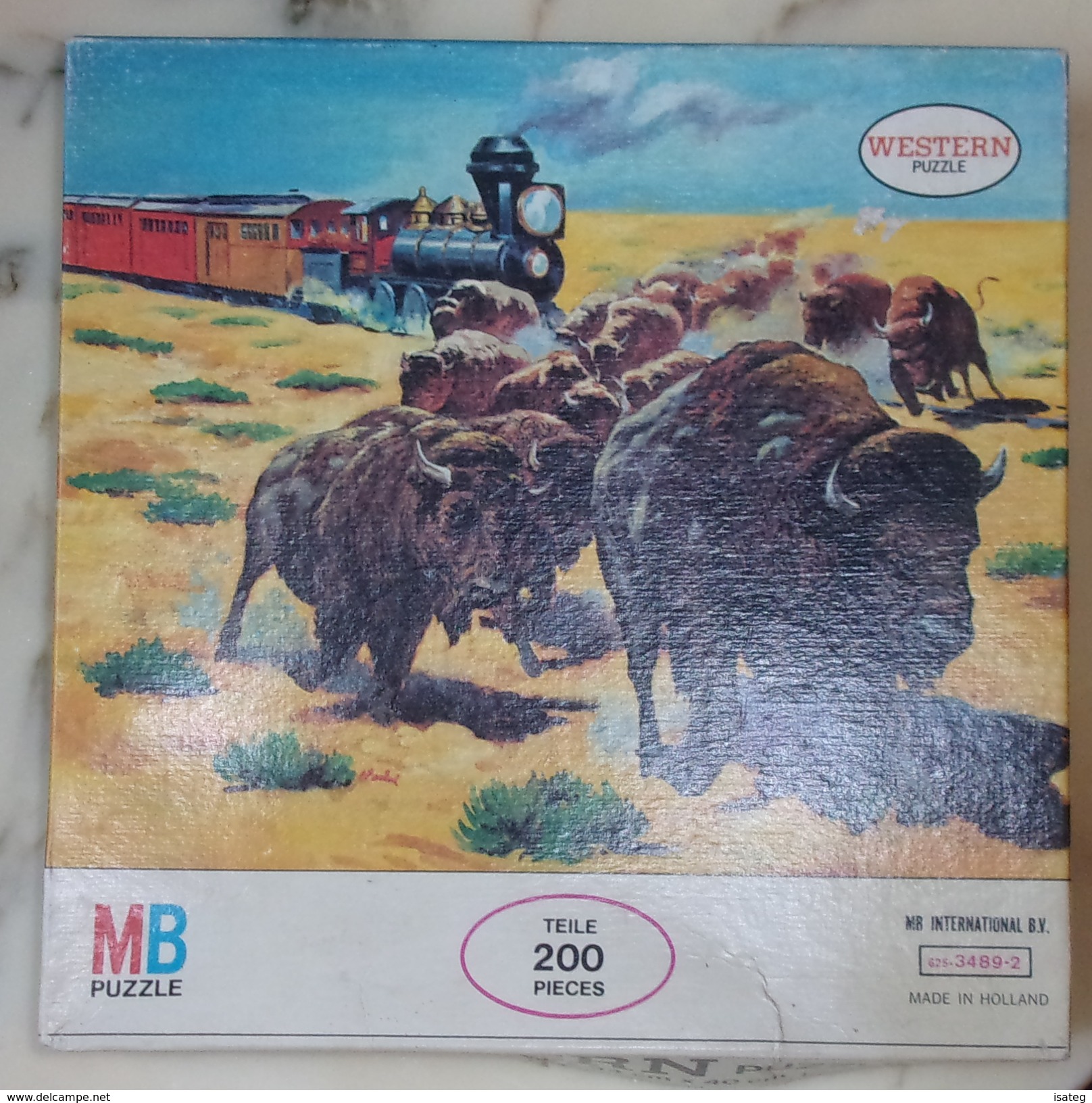 Puzzle Vintage - 1973 - Serie Western "Les Bisons" - 200 Pieces - Mb - Puzzle Games