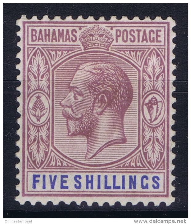 Bahamas: SG 124 Mi Nr 86 MH/* Falz/ Charniere  1924 - 1859-1963 Colonia Britannica