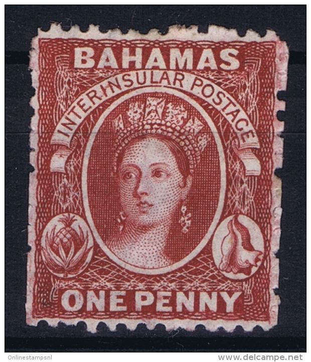 Bahamas: SG 20 Brown Lake Wmk CC  Perfo 12,5   MH/* Falz/ Charniere - 1859-1963 Colonie Britannique