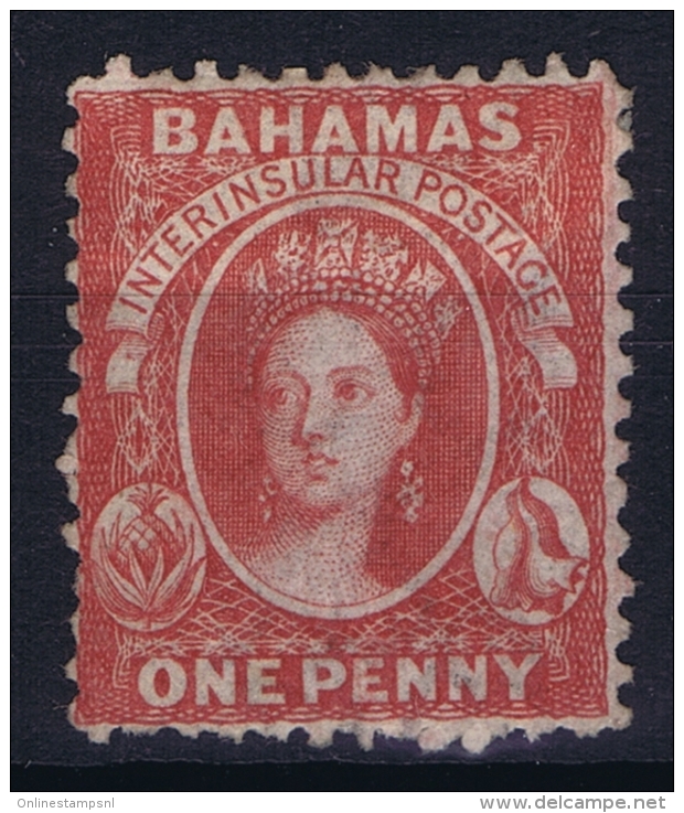 Bahamas: SG 23 Rose Red Wmk CC  Perfo 12,5   Not Used (*) SG - 1859-1963 Colonia Británica