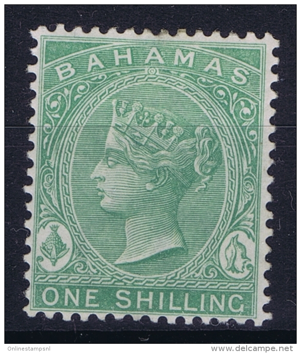 Bahamas: SG 39b Green Wmk CC    Perfo 14  MH/* Falz/ Charniere - 1859-1963 Kronenkolonie