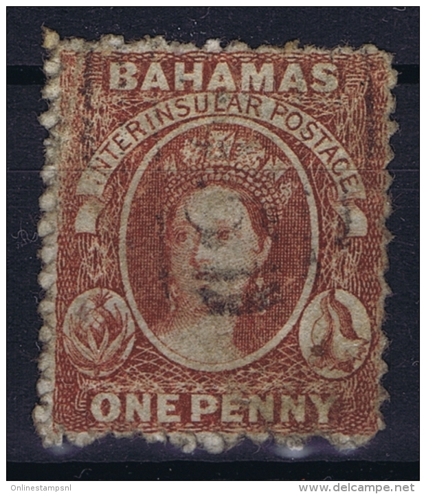 Bahamas: SG 17 Brown Lake Perfo 13   Gestempelt/used/obl. 1862 - 1859-1963 Colonia Británica