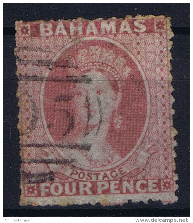 Bahamas: SG 5 Perfo 14 Dull Rose   Gestempelt/used/obl. 1861 - 1859-1963 Kronenkolonie