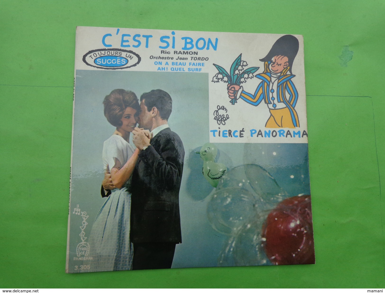 Disque TIERCE PANORAMA -c'est Si Bon- Ric Ramon Orchestre Jean Tordo 3.305 - Autres & Non Classés