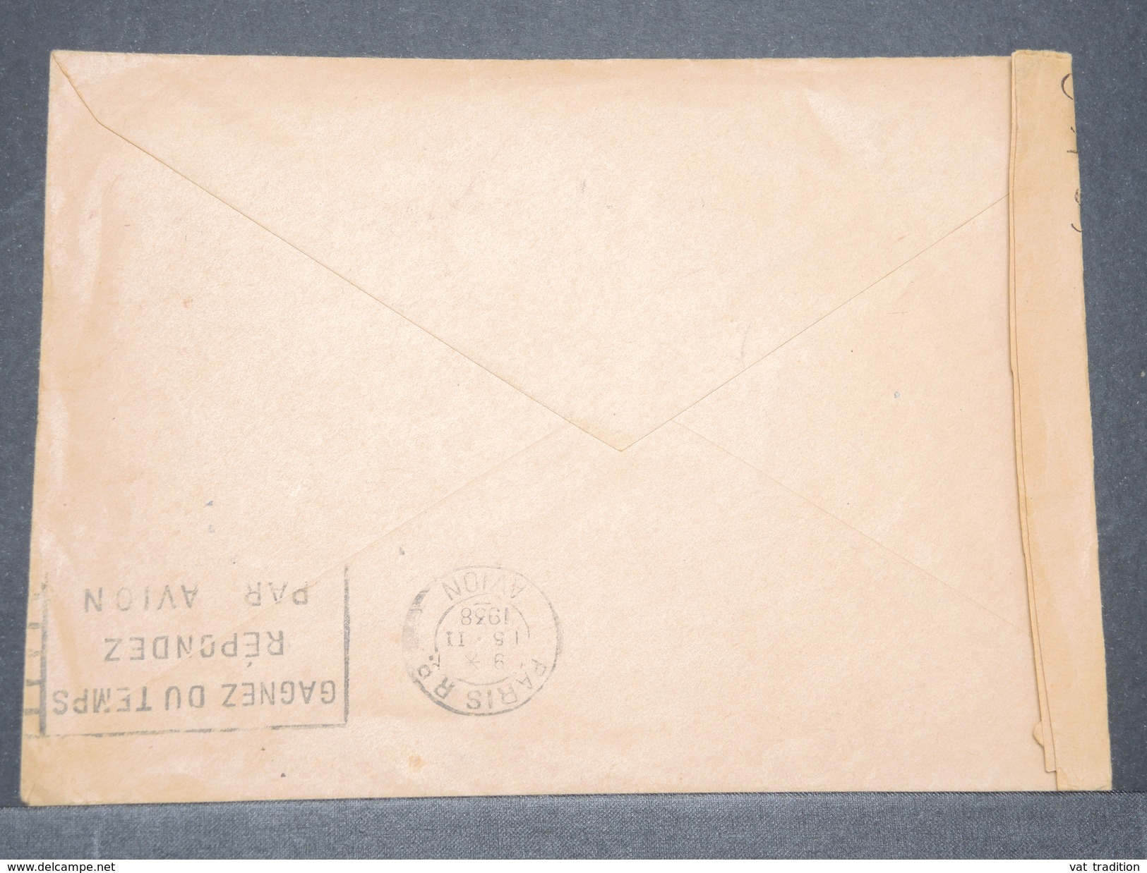 FRANCE - Enveloppe 1 Er Vol Sans Surtaxe De Paris/ Lyon En 1938 , Affranchissement Semeuses - L 8103 - 1960-.... Lettres & Documents