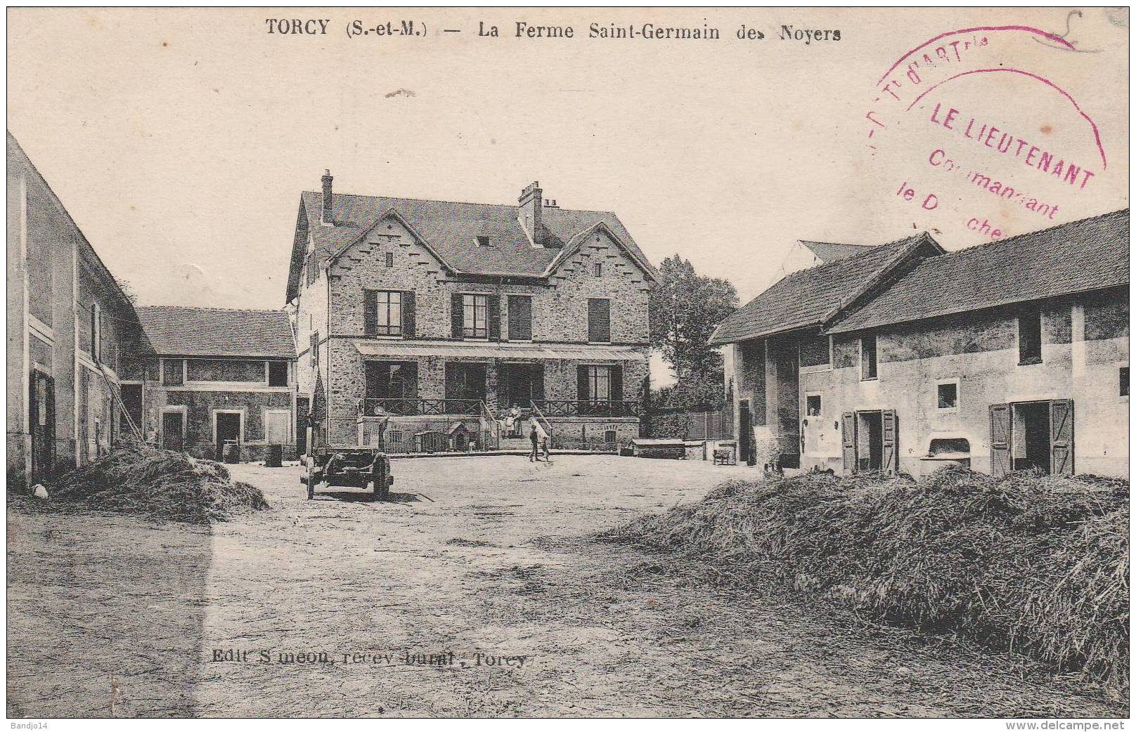 Torcy  - La Ferme  Saint Germain Des Noyers   - Scan Recto-verso - Torcy