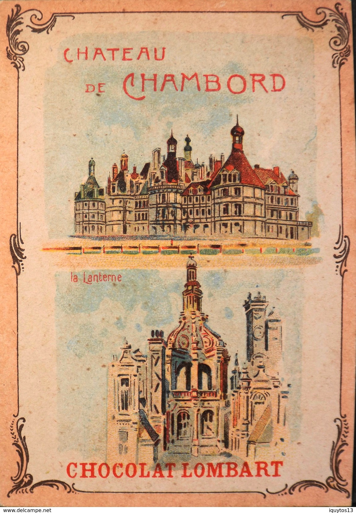 CHROMO & IMAGE - CHROMO. - Chocolat Lombart - Château De Chambord - En TB. état - Lombart