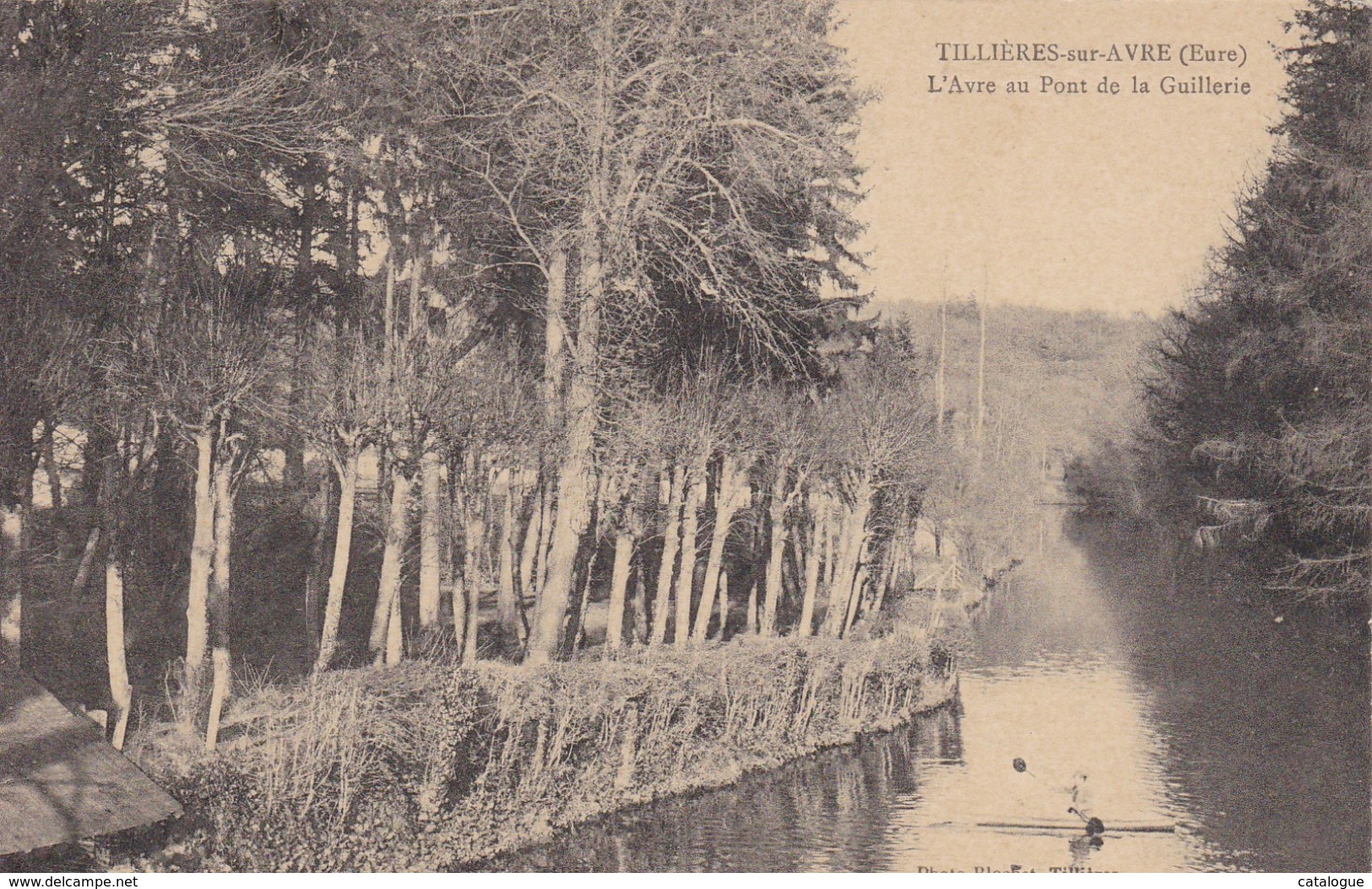 CPA  27  TILLIERES-SUR-AVRE - L'Avre Au Pont De La Guillerie - Tillières-sur-Avre