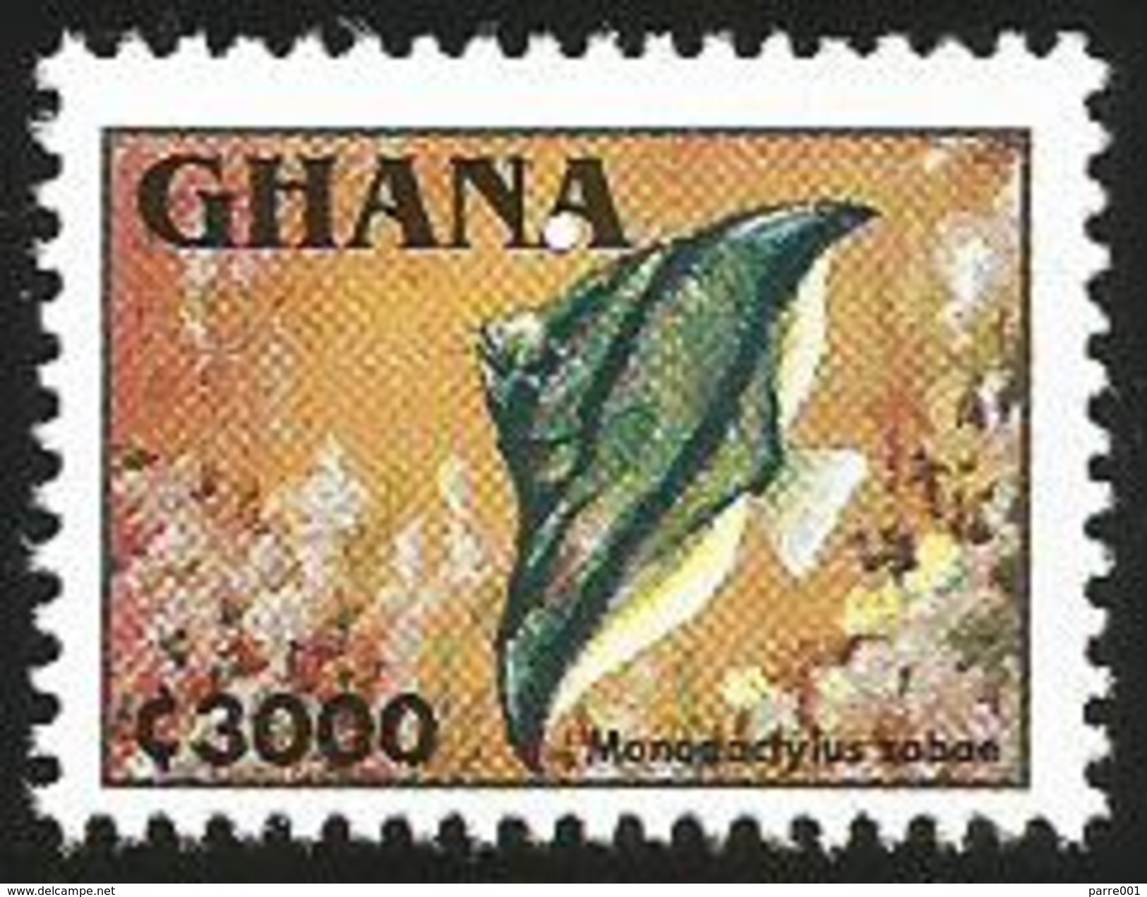 Ghana 1995 Monodactylus Sebae Guinean Finger-fish MNH - Ghana (1957-...)