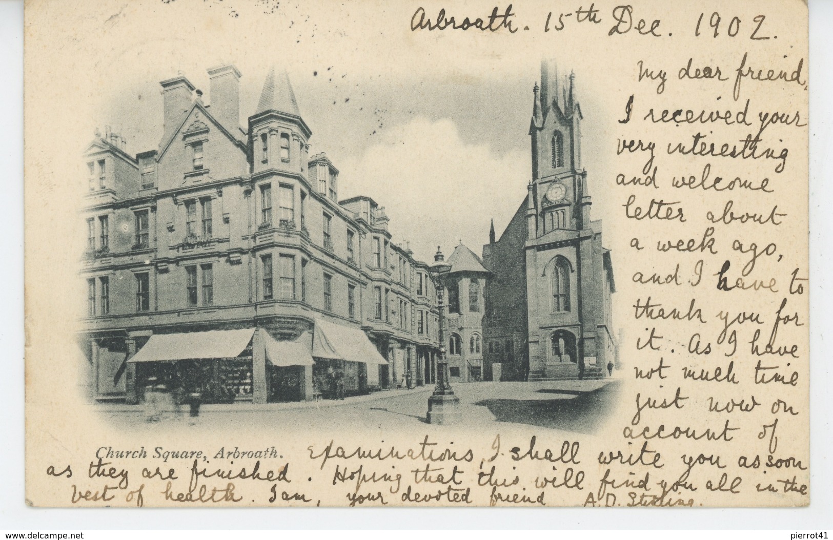ROYAUME UNI - SCOTLAND - ARBROATH - Church Square (1902) - Angus