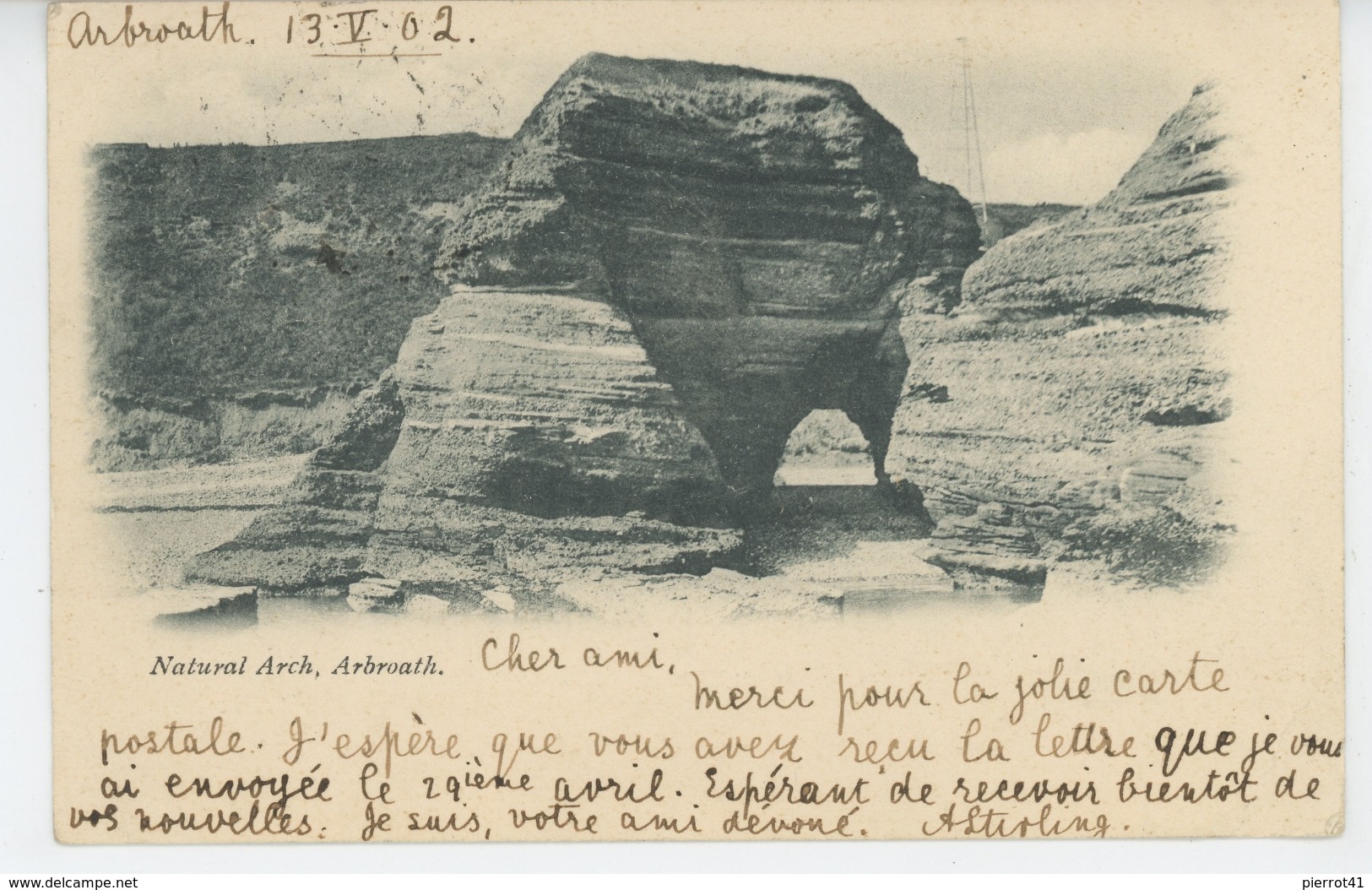 ROYAUME UNI - SCOTLAND - ARBROATH - Natural Arch (1902) - Angus