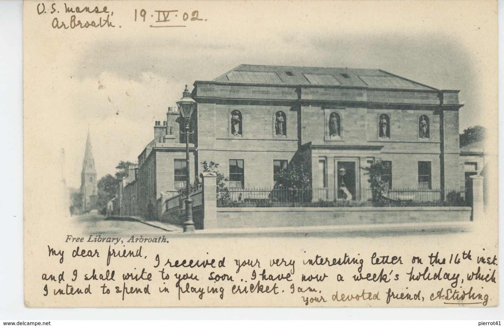 ROYAUME UNI - SCOTLAND - ARBROATH - Free Library (1902) - Angus