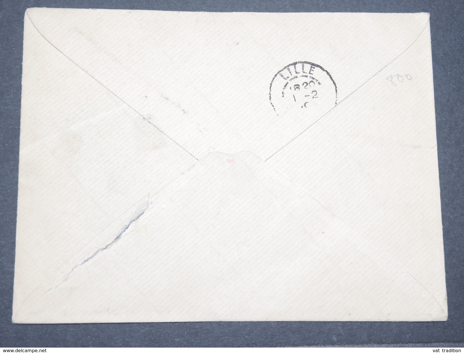 FRANCE - Enveloppe Type Semeuse Repiquage à Usage Commerciale De Bordeaux Pour Lille En 1910 - L 8133 - Buste Ristampe (ante 1955)