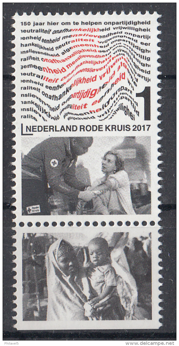 Nederland - 22 Mei 2017  - 150 Jaar Rode Kruis In Nederland - Red Cross - Croix Rouge - MNH - Zegel 6 -  Tab Onder - Rotes Kreuz