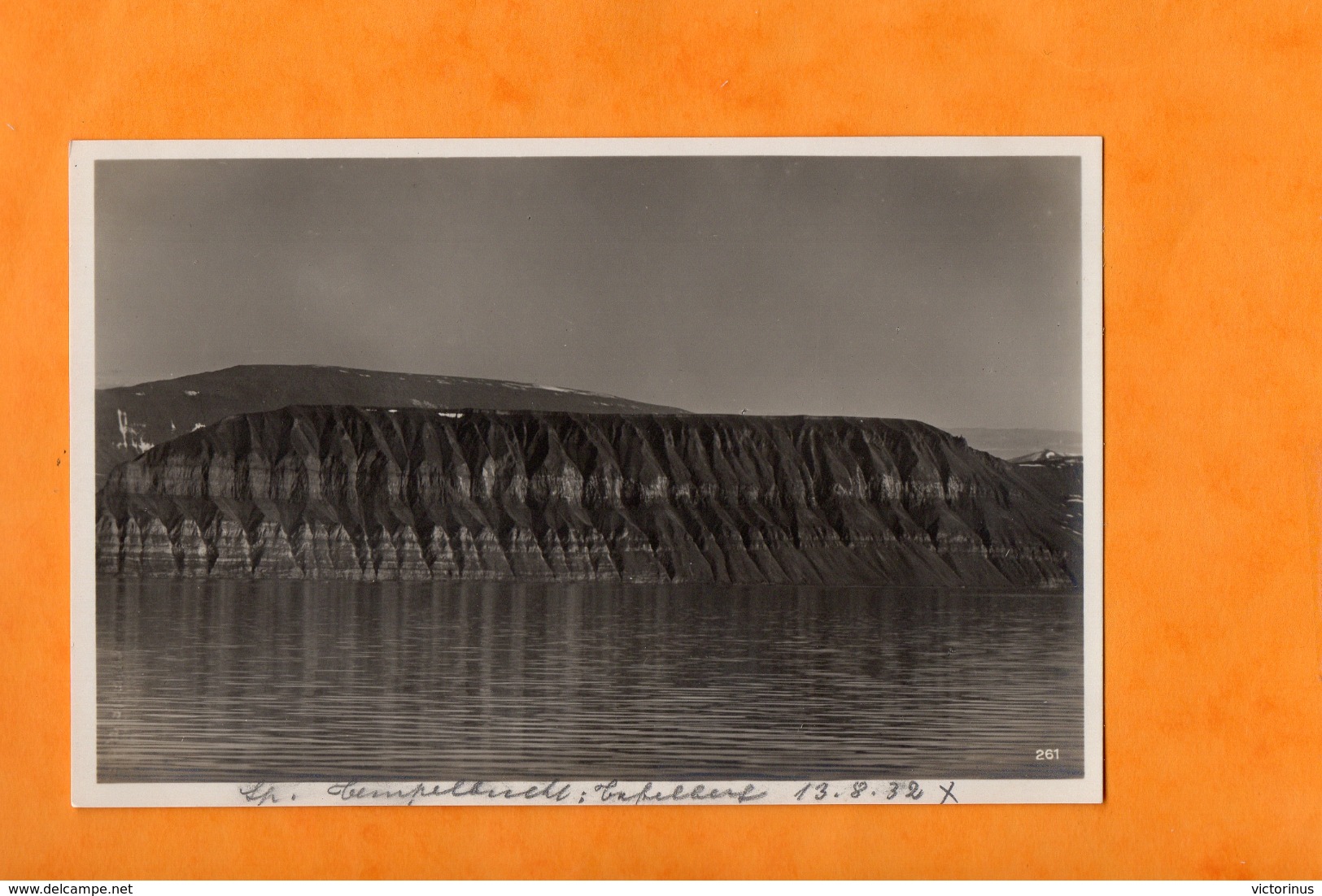 SVALBARD - SPITZBERGEN  -  SPITZBERG   -   TEMPELBUGTEN  -  TEMPELBUCHT  -  TEMPELFJELLET  -  TAFELBERG  -  Août 1932 - Noruega