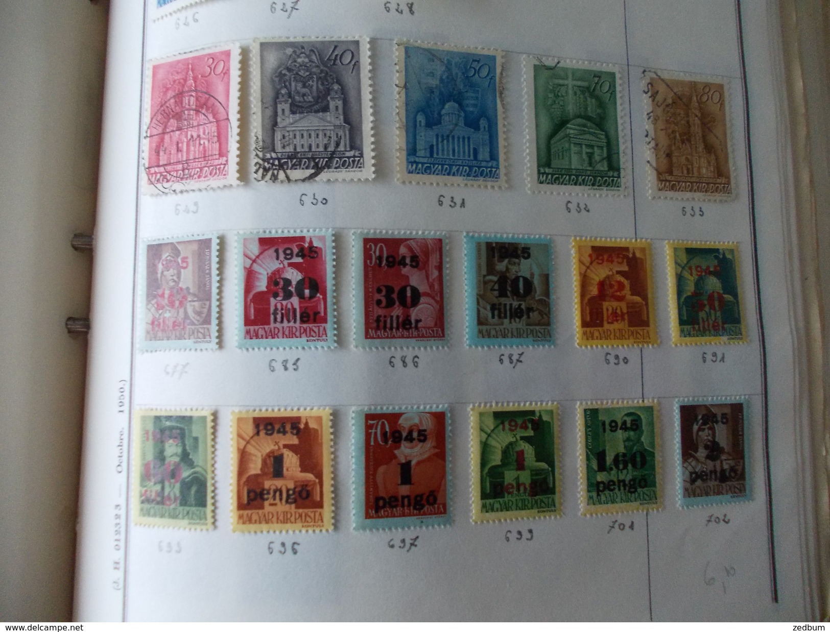 TIMBRES 1 Page Hongrie 32 Timbres Valeur 6.10 &euro; - Other & Unclassified