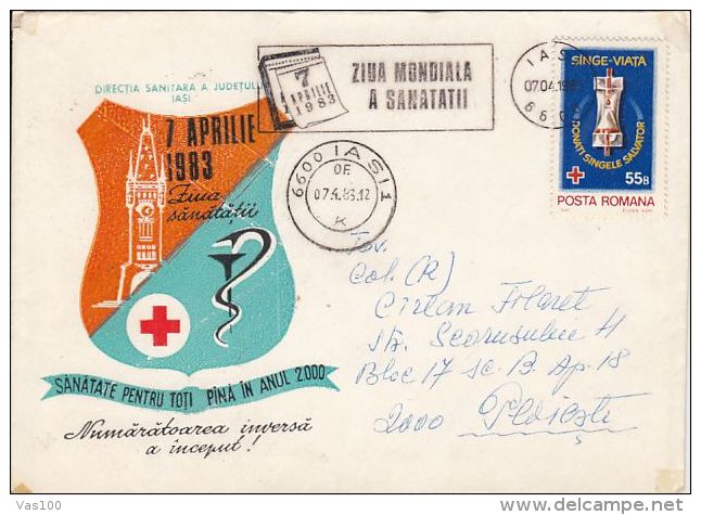 HEALTH, WORLD HEALTH DAY, SPECIAL COVER, 1983, ROMANIA - Sonstige & Ohne Zuordnung