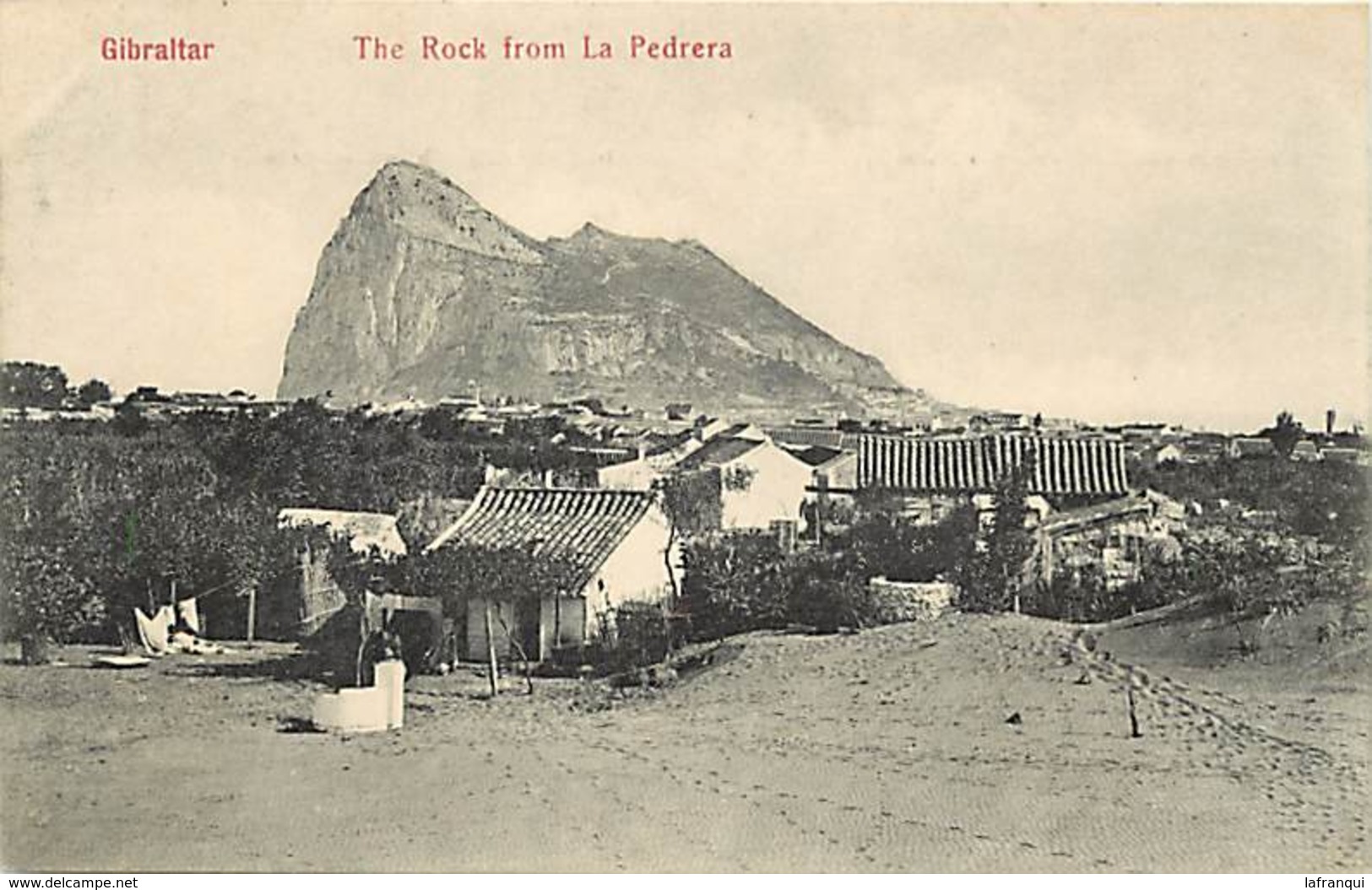 Pays Div-ref J147- Gibraltar - The Rock From La Pedrera - Carte Bon Etat  - - Gibraltar