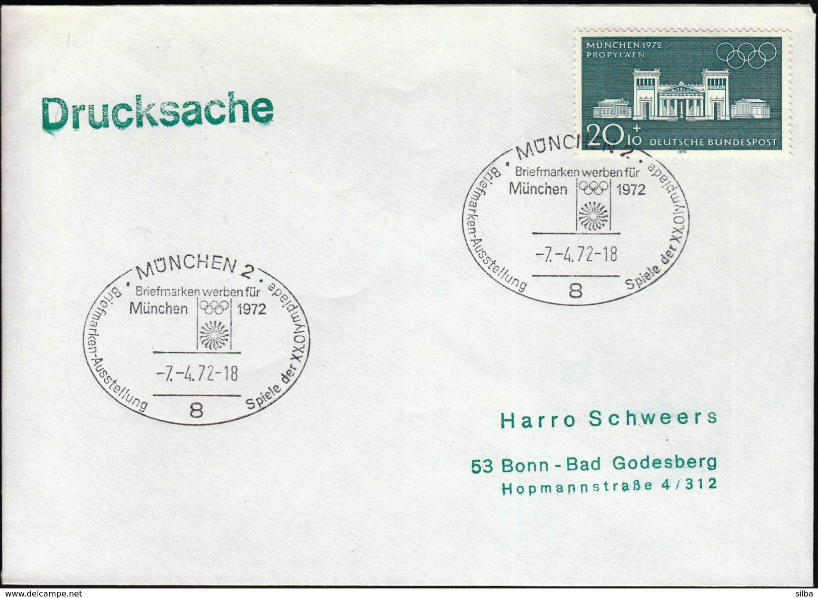 Germany Munchen 1972 / Olympic Games Munich 1972 / Philatelic Exhibition / Promotion Of Olympic Stamps - Sommer 1972: München