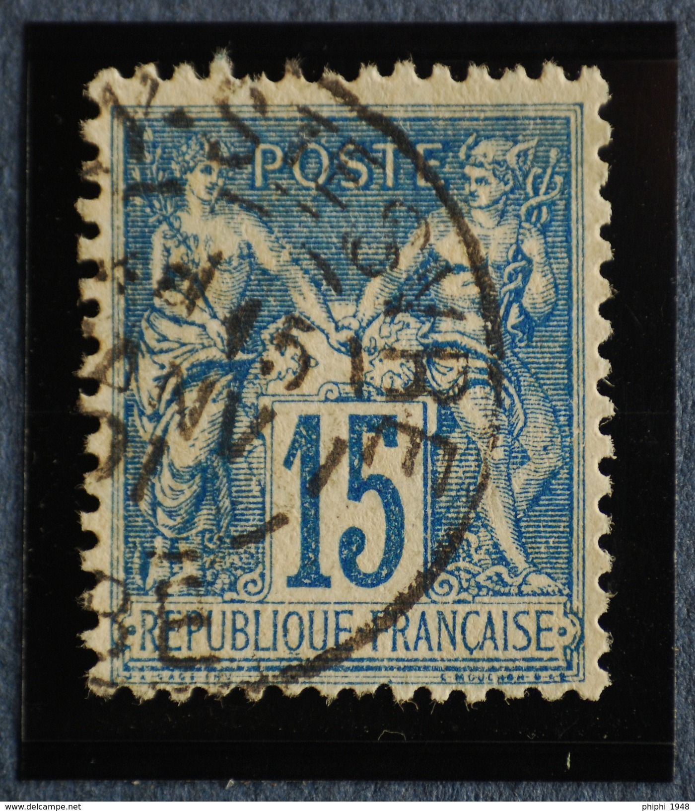 Sage N°90.Type II Ob.(CAD) RILLY-SAINTE-SYRE 15 Janv 1901. - 1876-1898 Sage (Type II)