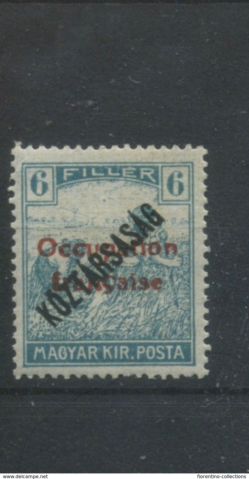 Hungary Mnh Occupation Francaise 6 F - Unused Stamps
