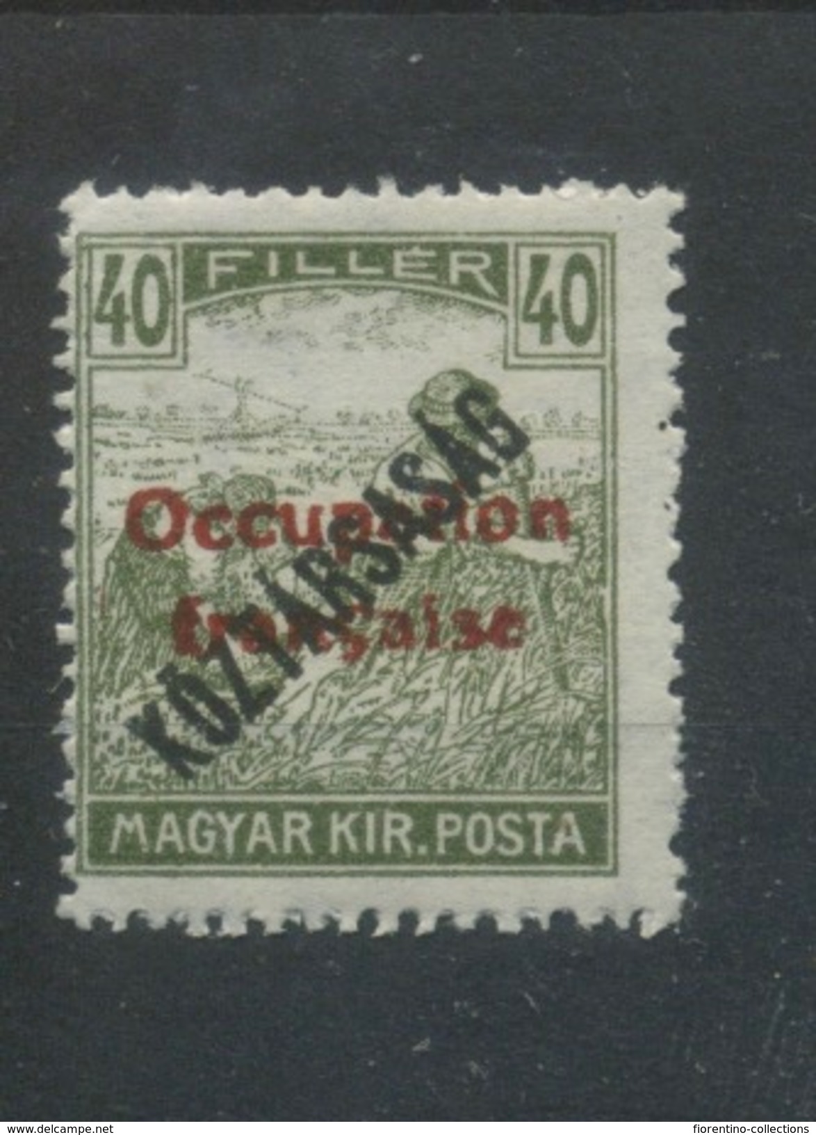 Hungary Mnh Occupation Francaise 40 F - Unused Stamps