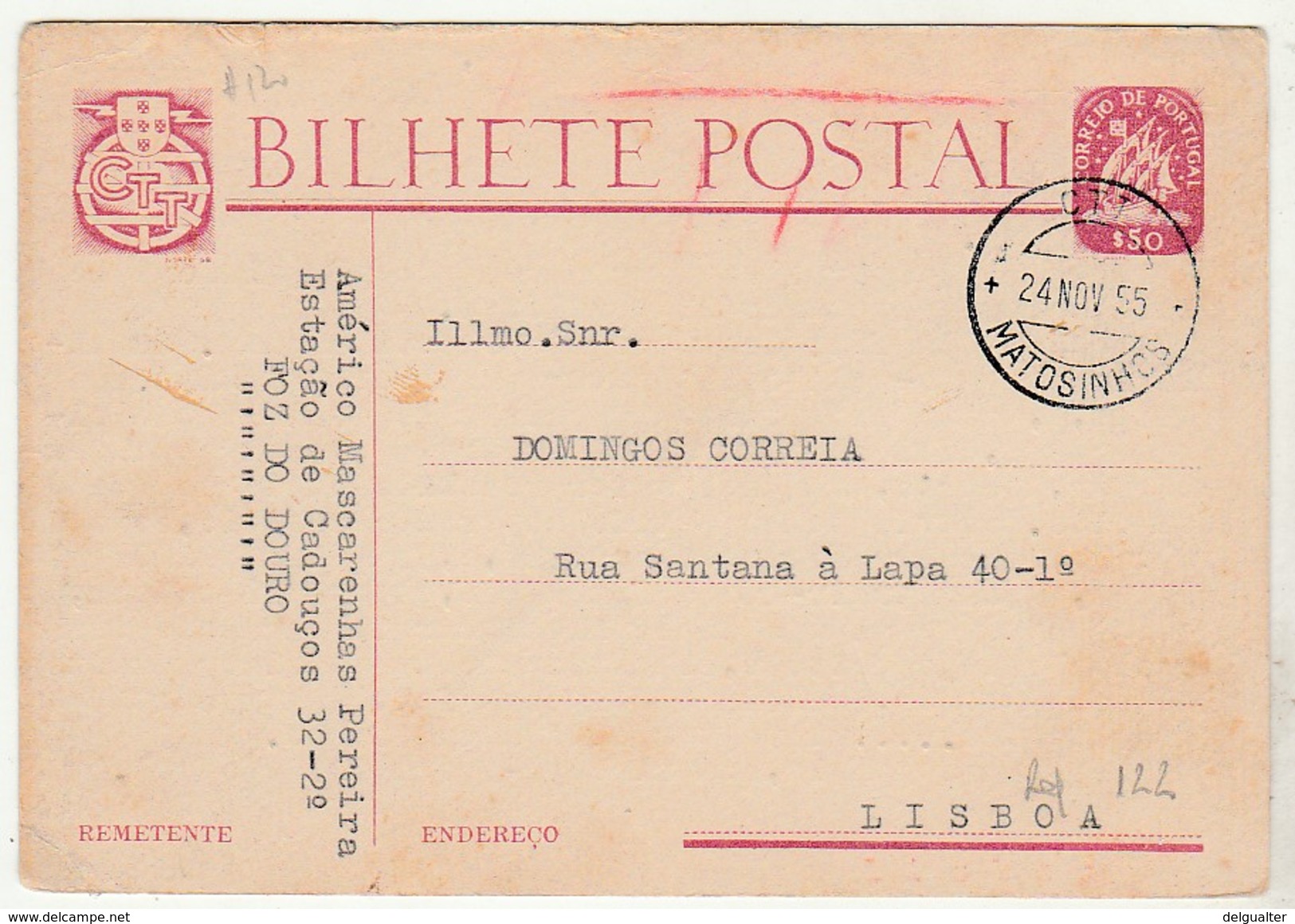 Postal Stationery * Portugal * Foz Do Douro * Matosinhos * 1955 - Ganzsachen