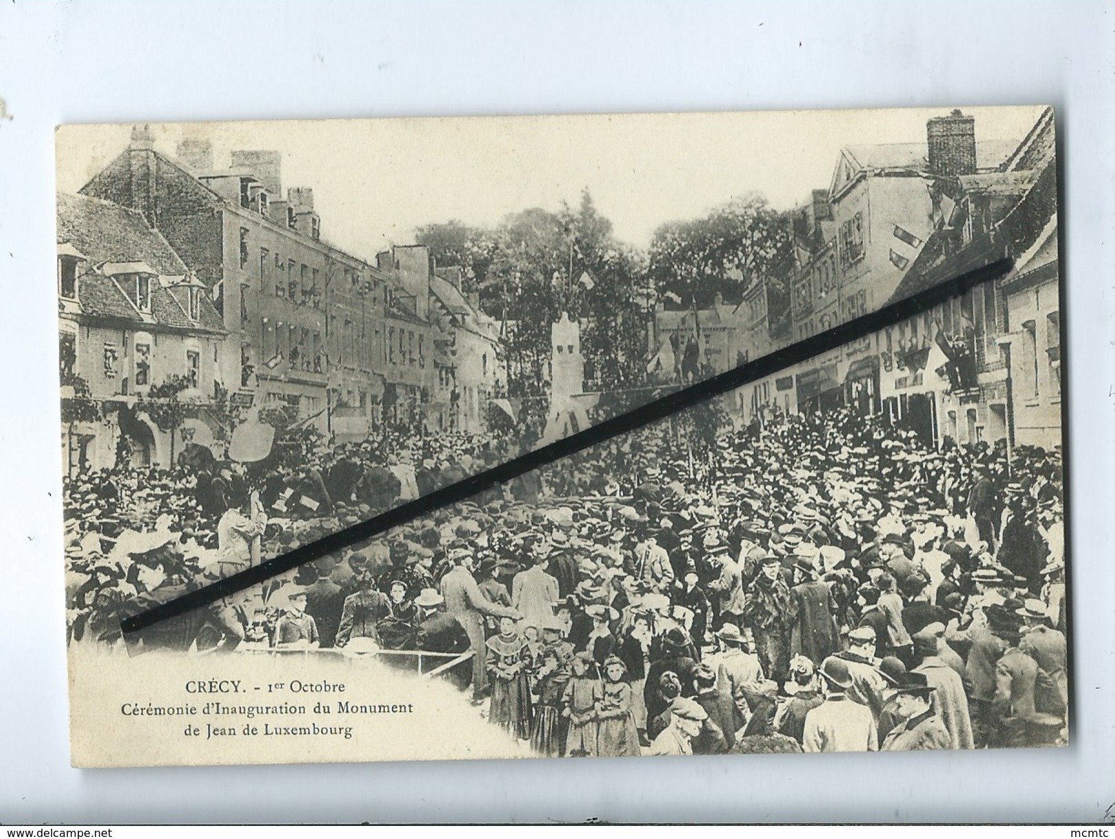 CPA - Crécy - 1er Octobre - Cérémonie D'Inauguration Du Monument De Jean De Luxembourg (Crécy En Ponthieu ) - Crecy En Ponthieu