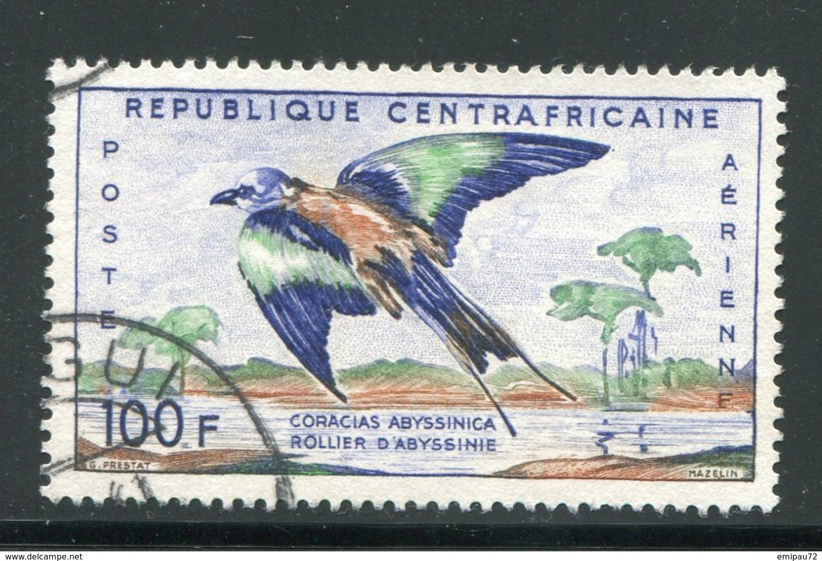 CENTRAFRICAINE- P.A Y&T N°1- Oblitéré (oiseau) - Zentralafrik. Republik