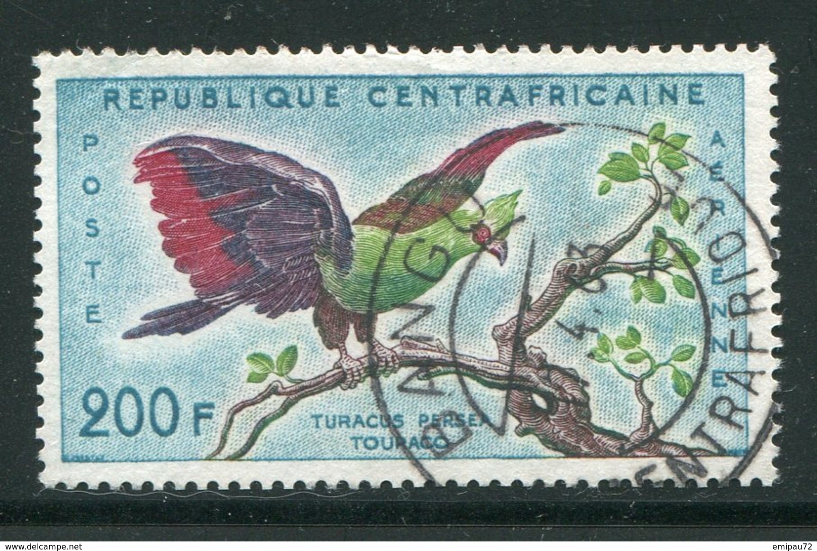 CENTRAFRICAINE- P.A Y&T N°2- Oblitéré (oiseau) - Zentralafrik. Republik