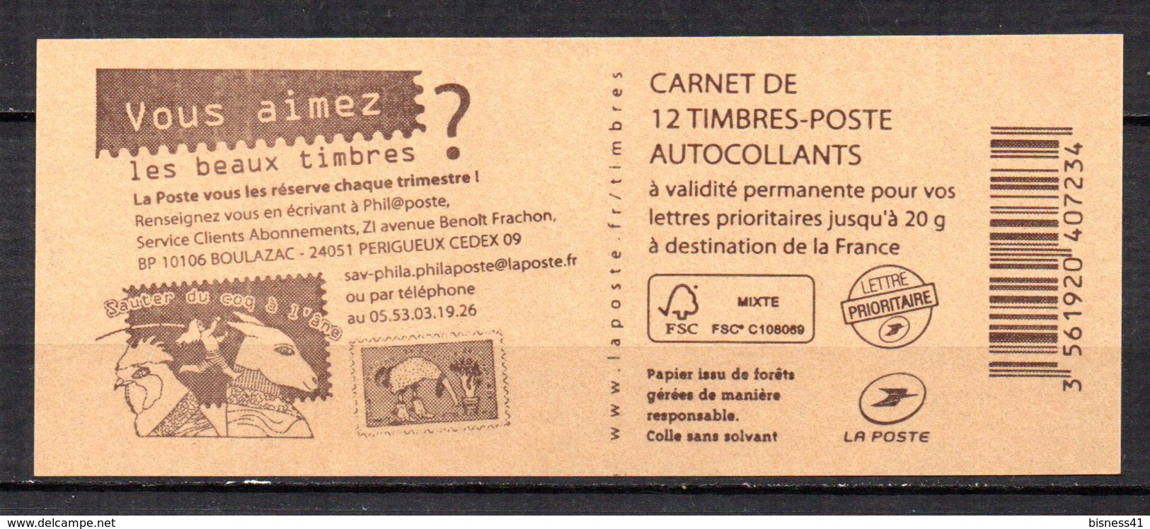 France Carnet Usage Courant + Date N° 590  C 14 Neuf XX MNH - Andere & Zonder Classificatie