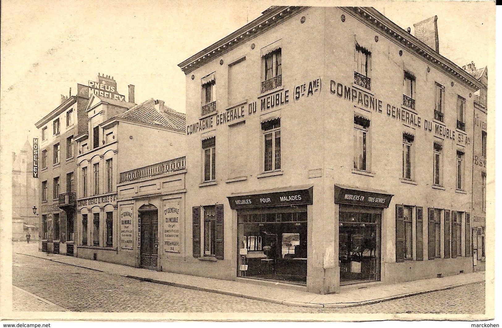 BRUXELLES (1000): Mobiliers En Tous Genres - Rare Pub Du Magasin De La Compagnie Générale Du Meuble, 1 Rue De La Caserne - Straßenhandel Und Kleingewerbe