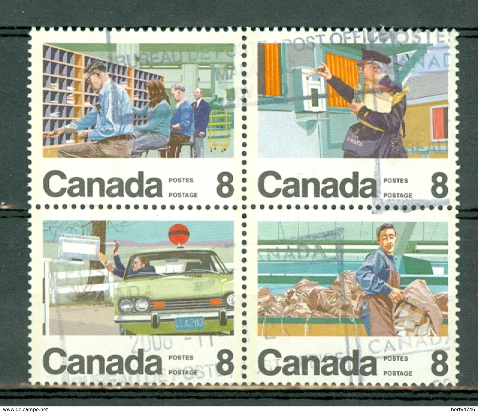 Canada 1974 -  675/80 - Yv. 534/39 - Cancelled Block Of 4 - Usati