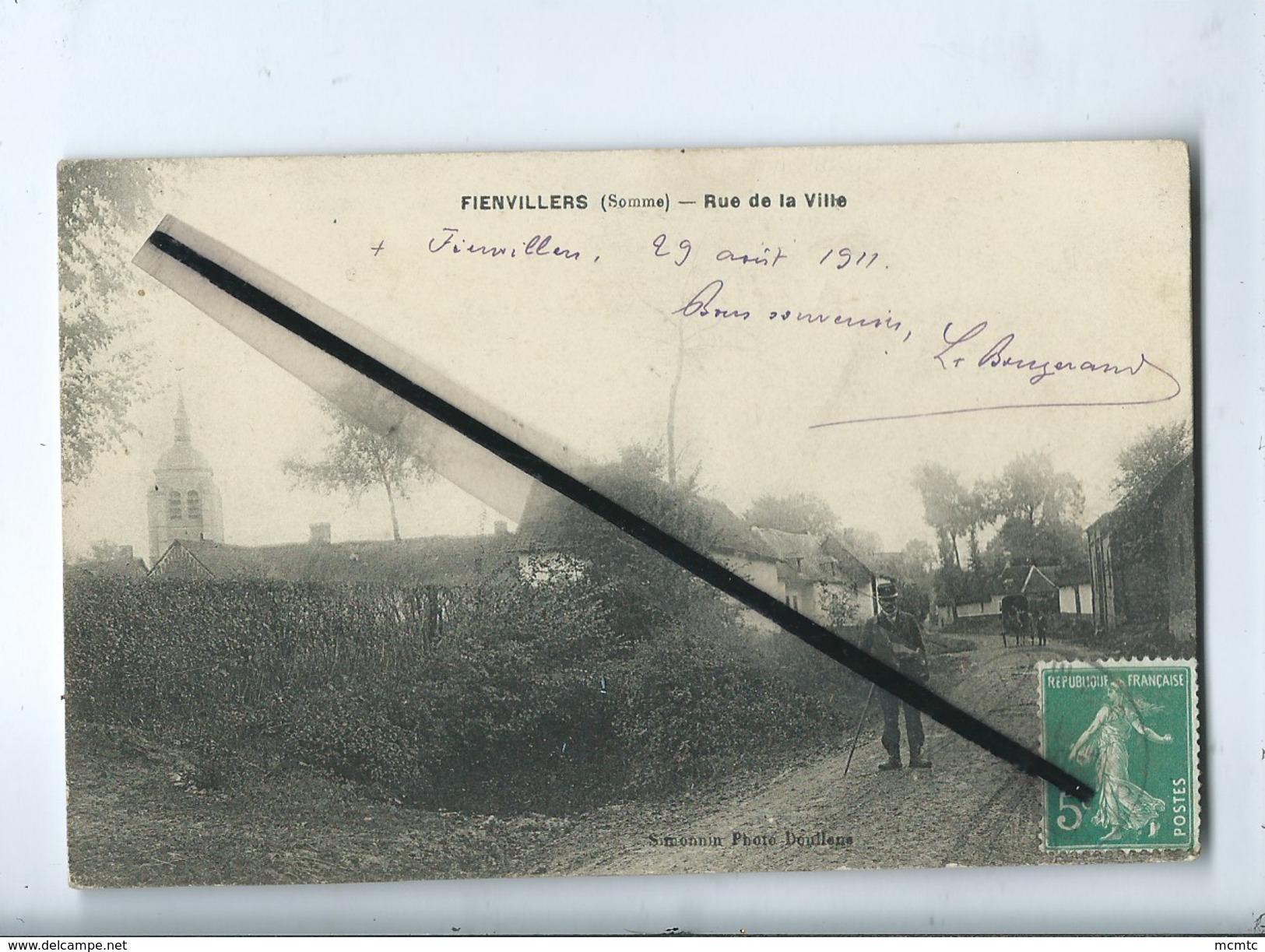 CPA  - Fienvillers - (Somme ) -  Rue De La Ville - Other & Unclassified