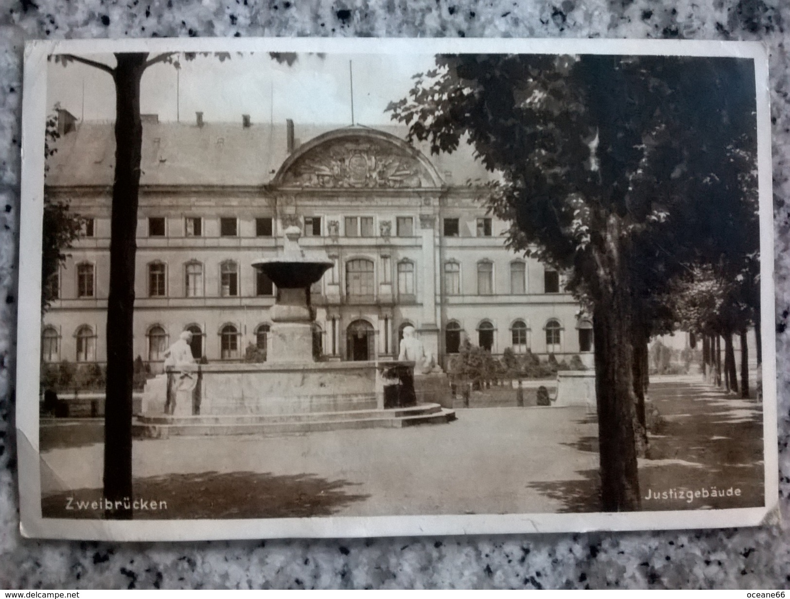 D- Zweibrücken Justizgebäude Feldpost 1942 - Zweibruecken