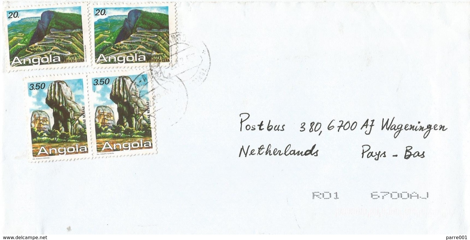 Angola 2003 Cabinda Leba Mountains Black Rock Formation Cover - Angola