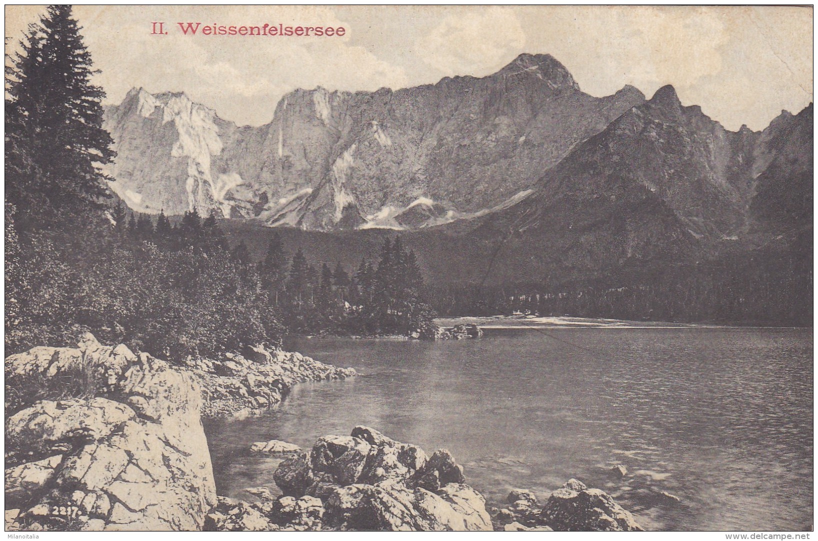 Weissenfelser See - Fusine In Valromana - Tarvisio (1911) * 1909 - Udine