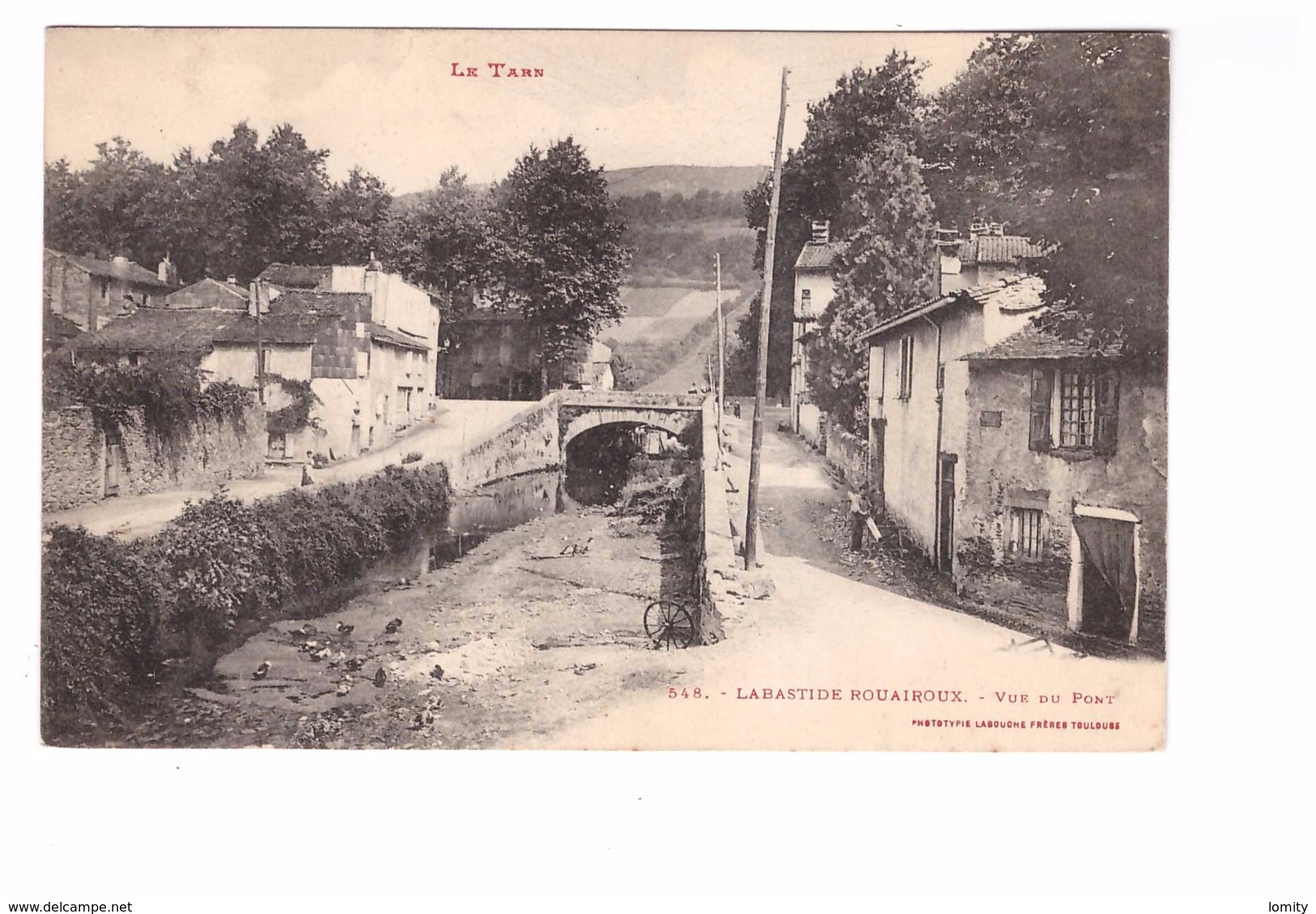 81 Labastide Rouairoux Vue Du Pont Cpa Edit Labouche - Autres & Non Classés