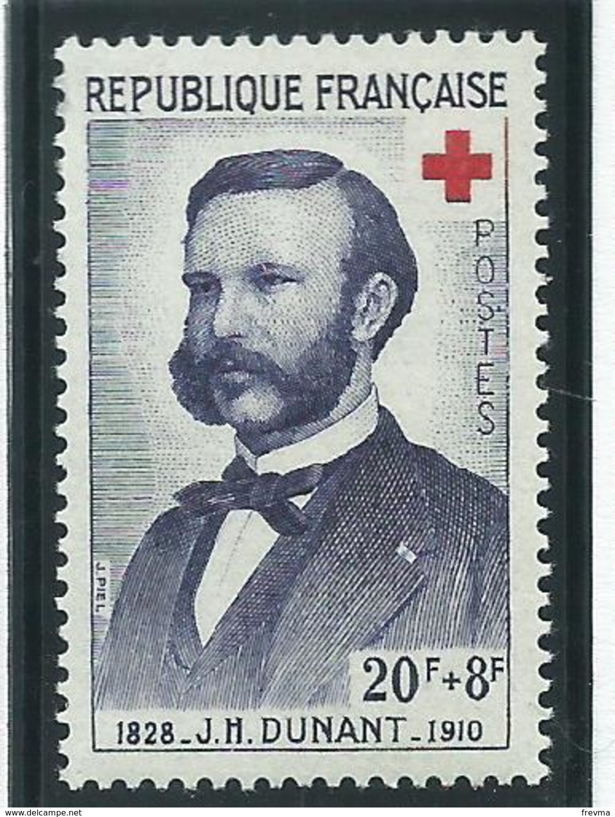 Timbre France Neuf ** N° 1187-88 - Red Cross