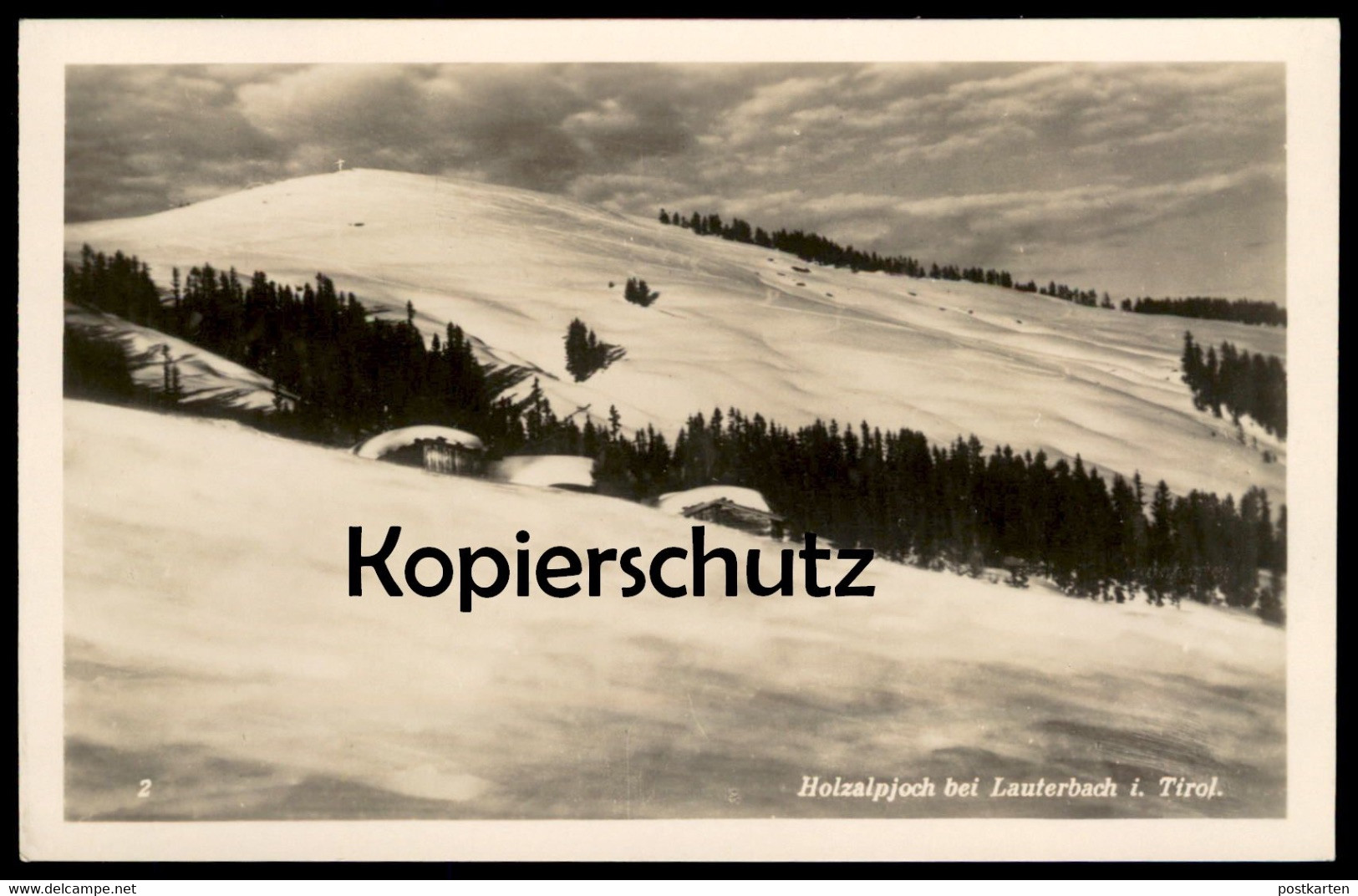 ALTE POSTKARTE HOLZALPJOCH BEI LAUTERBACH IN TIROL BRIXEN IM THALE WINTER SCHNEE Cpa AK Postcard Ansichtskarte - Brixen Im Thale