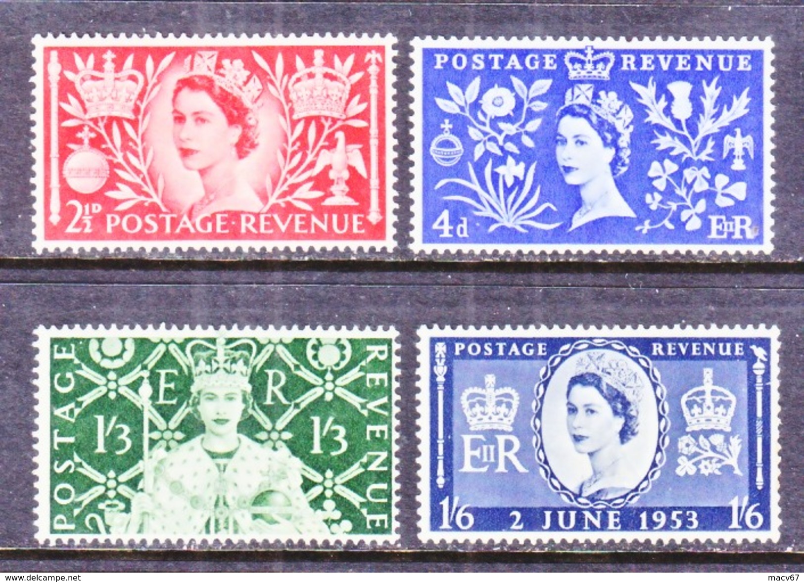 GREAT  BRITAIN   313-6  *  Q E II  CORONATION  1953 - Nuovi