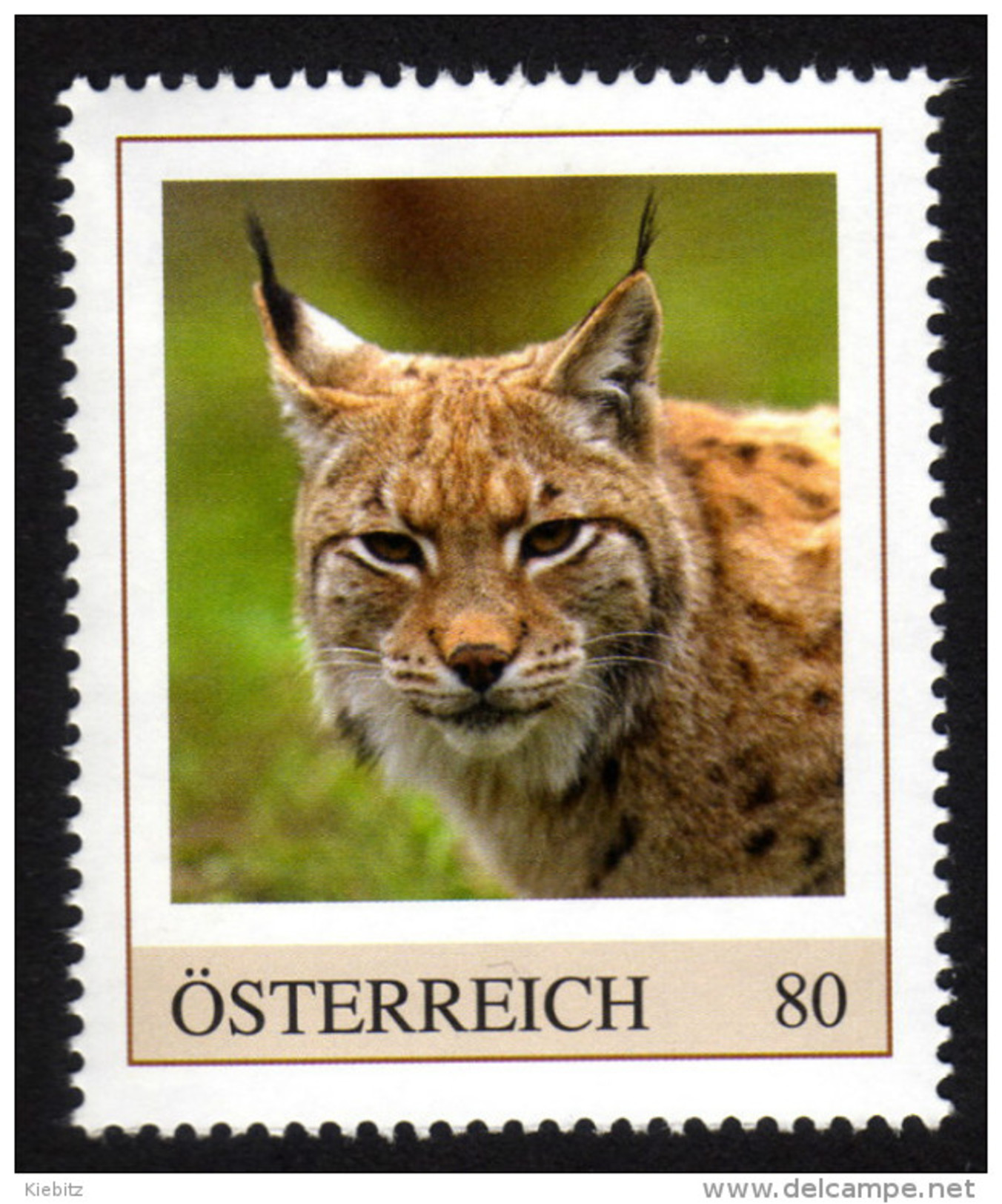 ÖSTERREICH 2016 ** Eurasischer LUCHS / Lynx Lynx - PM Personalized Stamps MNH - Raubkatzen