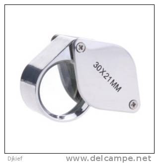 Jewellery Loupe 30x21mm Silver - High Quality - Best Seller!!! - Pinze, Lenti D'ingrandimento E Microscopi