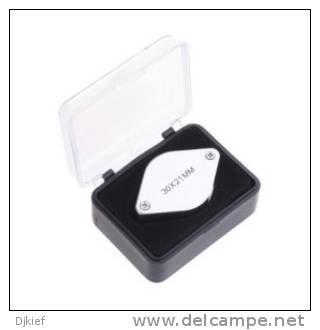 Jewellery Loupe 30x21mm Silver - High Quality - Best Seller!!! - Pinzetten, Lupen, Mikroskope