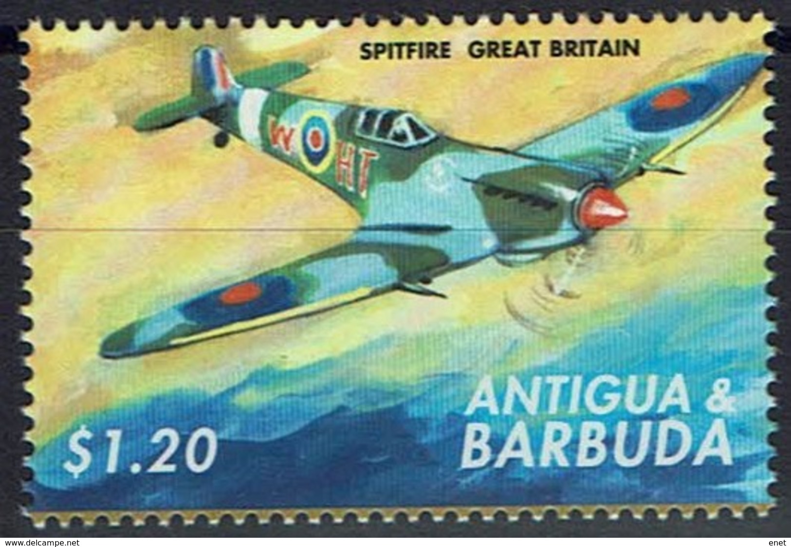 Antigua Und Barbuda 2000 - MiNr 3331 - Flugzeug Spitfire - Flugzeuge