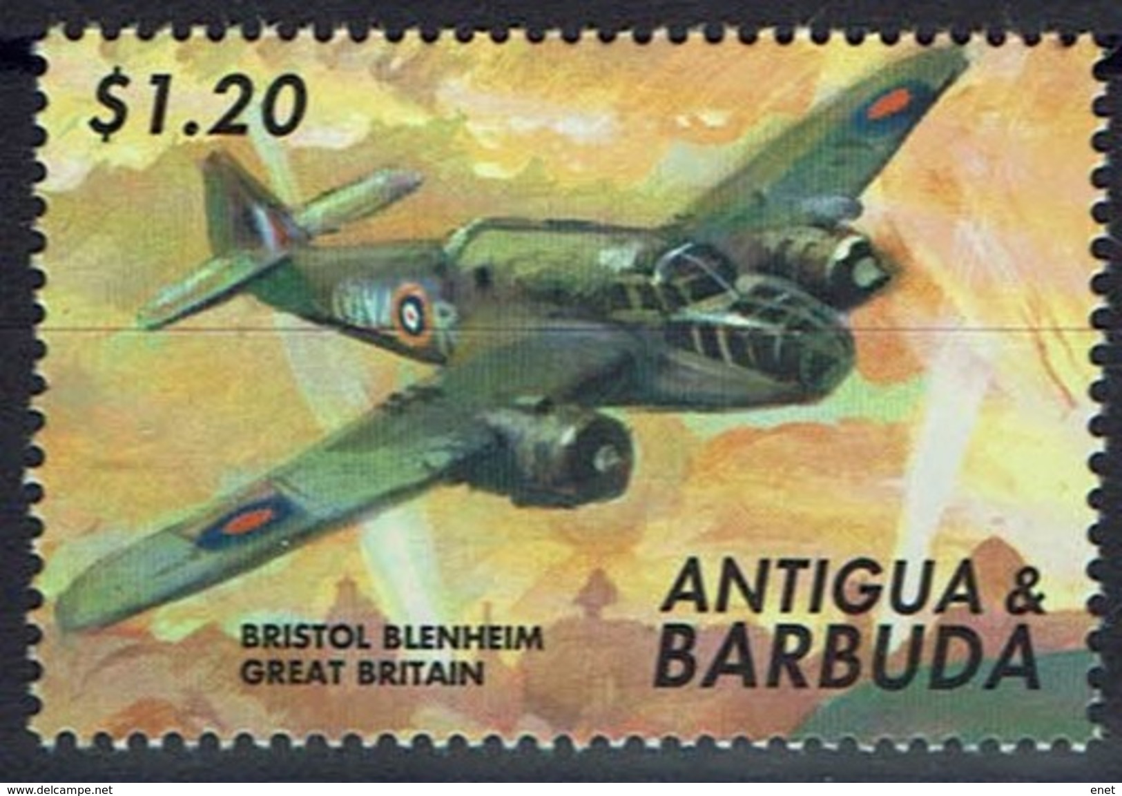 Antigua Und Barbuda 2000 - MiNr 3327 - Flugzeug Bristol-Blenheim - Flugzeuge