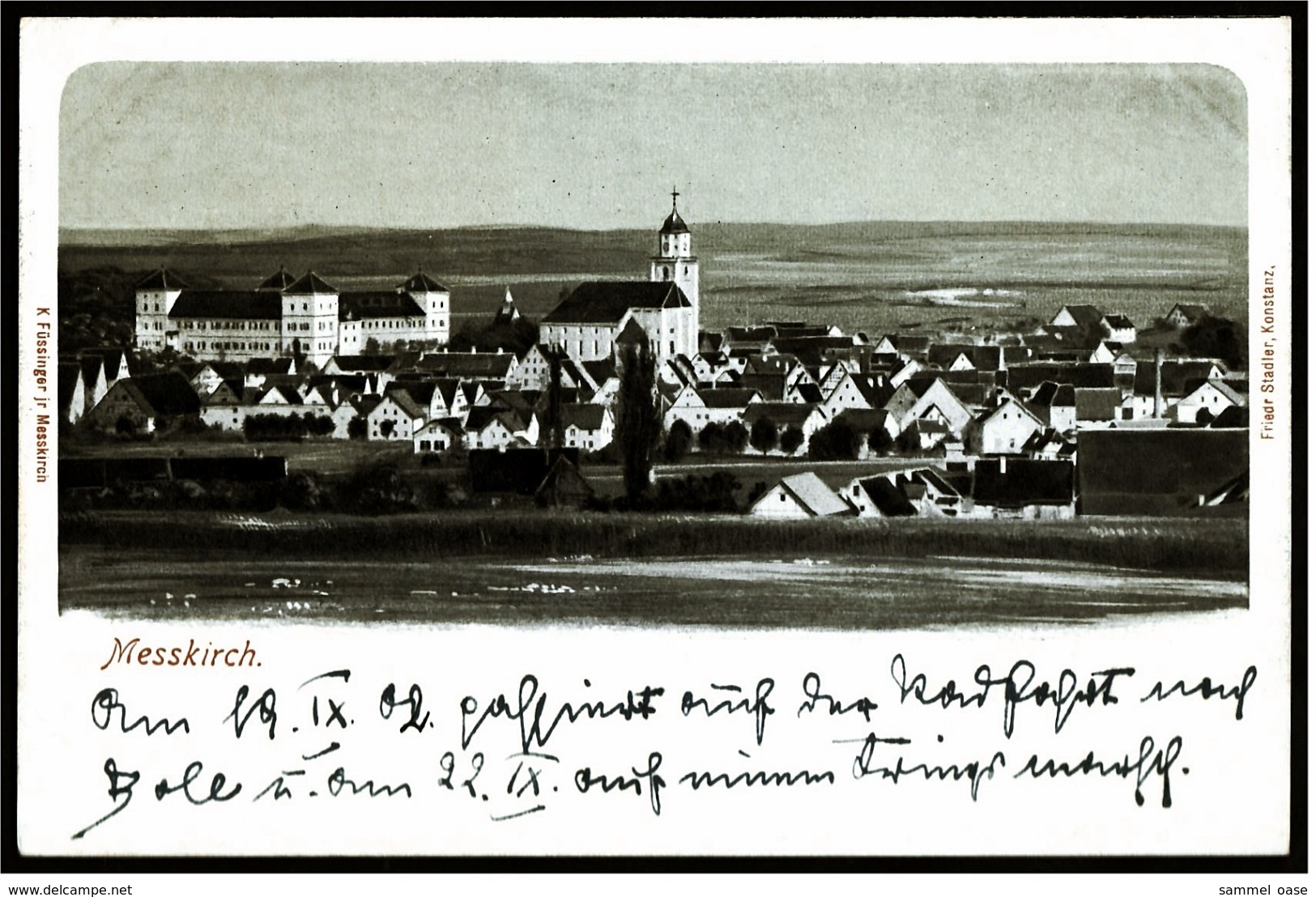 Messkirch  -  Panorama  -  Ansichtskarte Ca.1902  (6020) - Sigmaringen