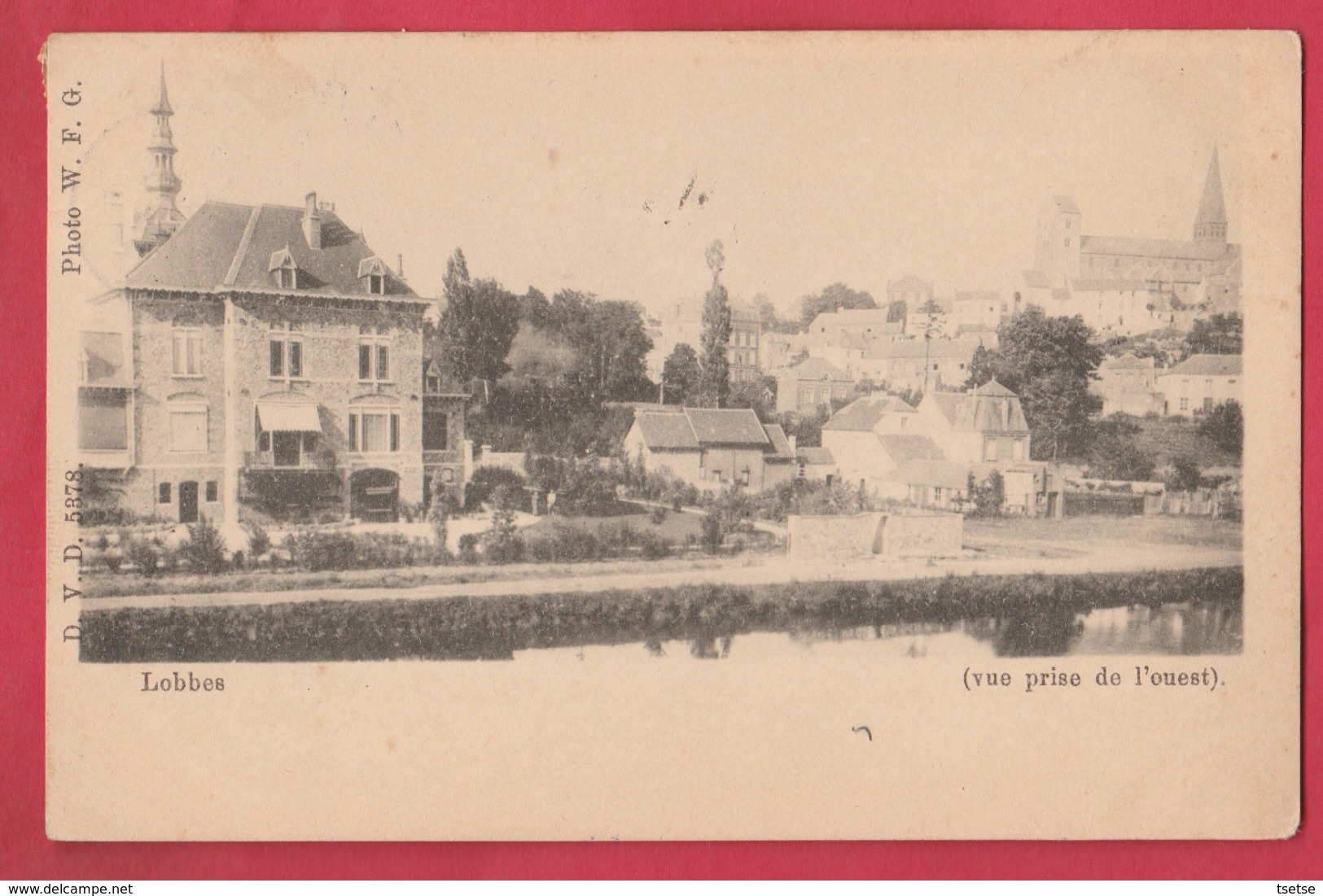 Lobbes ... Vue Prise De L'ouest - 1901 ( Voir Verso ) - Lobbes